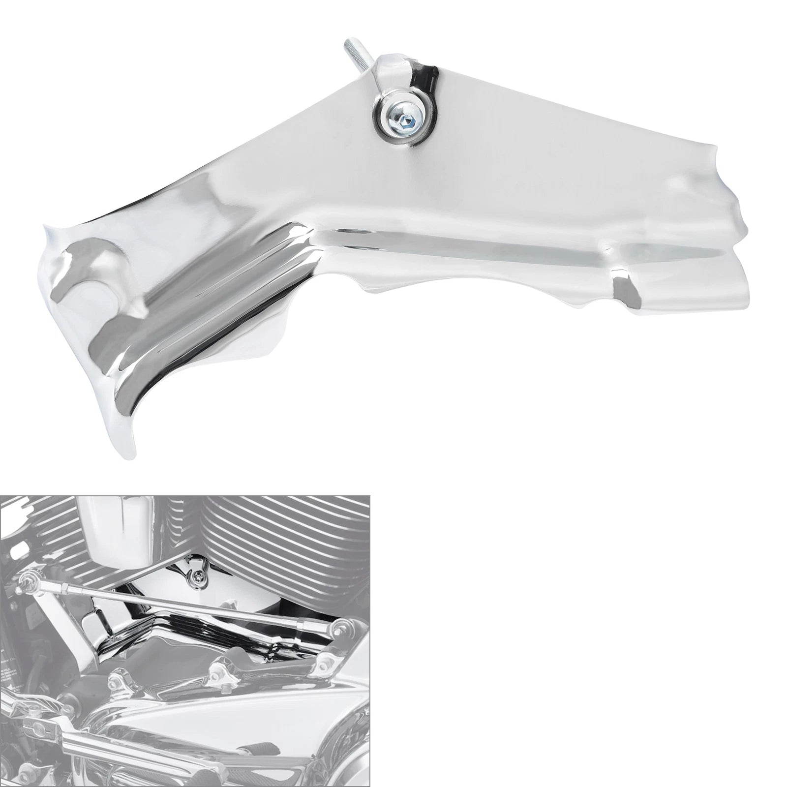 Cylinder Base Cover for Harley Touring Electra Street Glide (2017–2024) Chrome