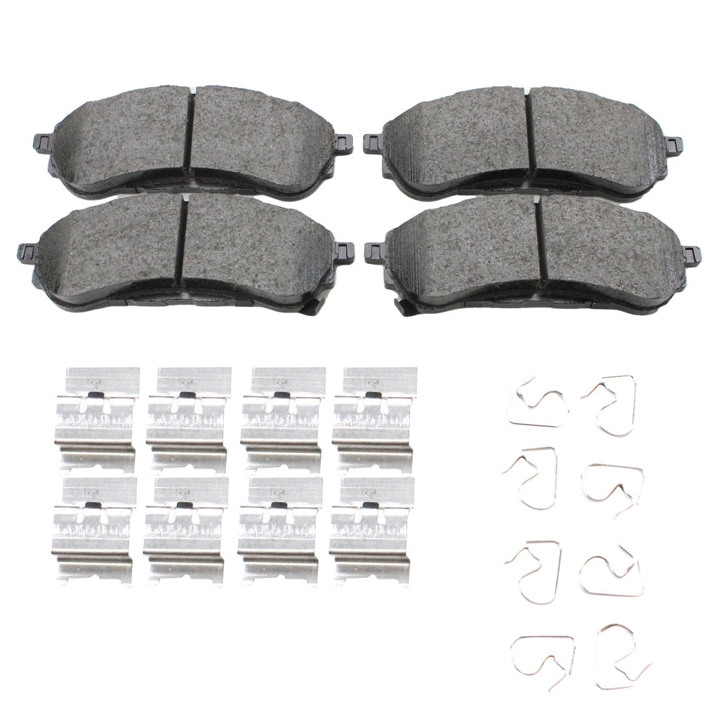Set of 4 Akebono ProACT Rear Ceramic Brake Pads for Ford Ranger (2019–2023)