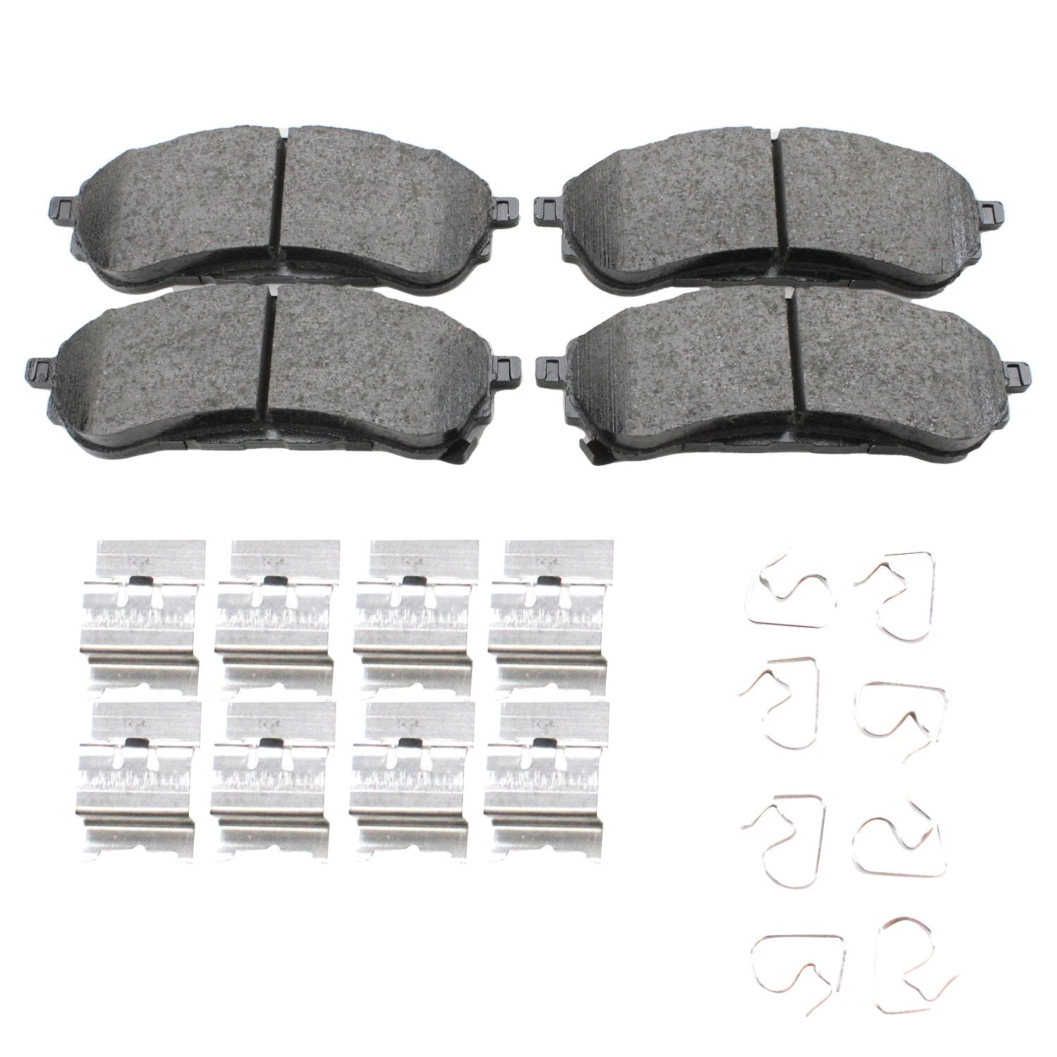 Set of 4 Akebono ProACT Rear Ceramic Brake Pads for Ford Ranger (2019–2023)