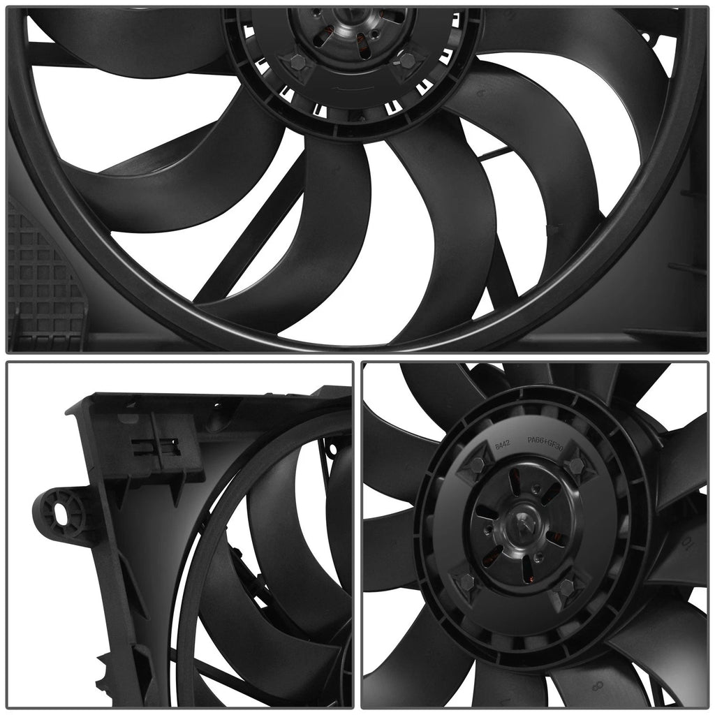 Cooling Radiator Fan Assembly for Jeep Gladiator Wrangler (2021–2025)