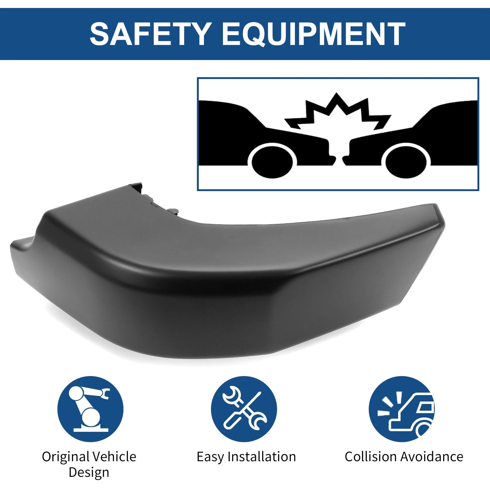 Set of 2 Rear Corner Bumper End Cap Pad for Toyota FJ Cruiser (2007–2014)