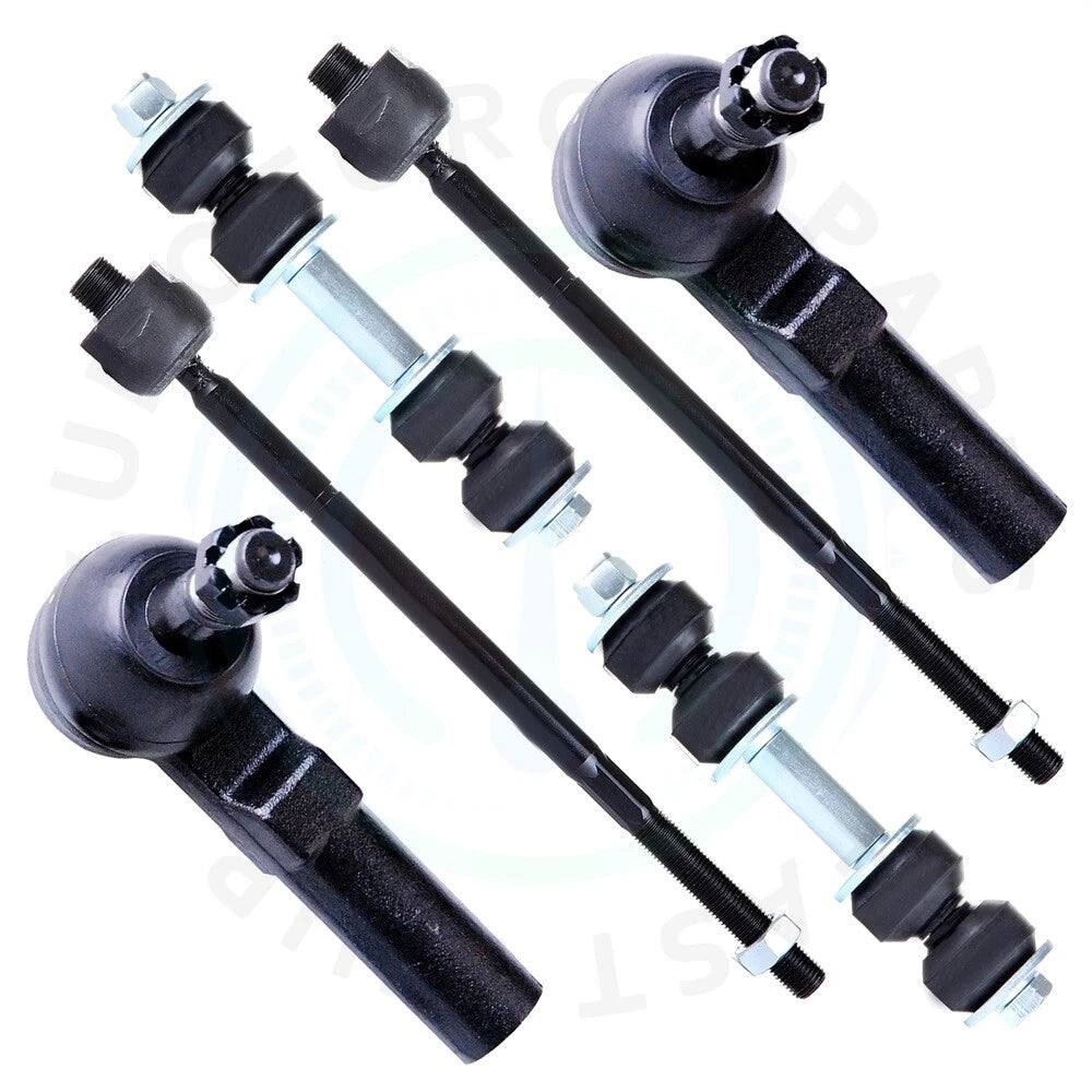 Set of 6 Front Sway Bar Tie Rod Ends for Cadillac DTS (2006–2011)