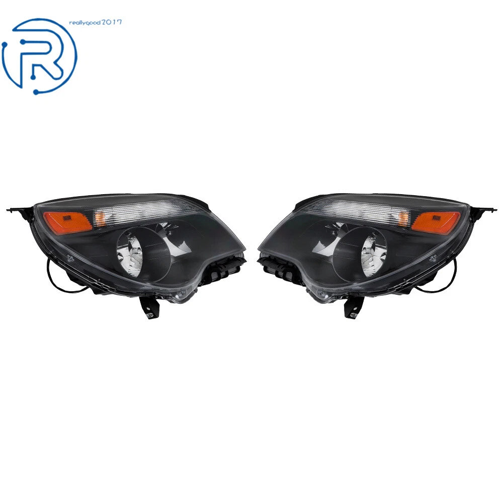 Set of 2 Halogen Headlights for Chevy Equinox (2011-2015)