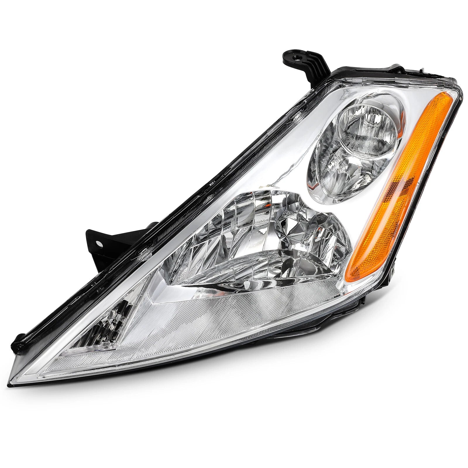 Set of 2 Chrome Housing Headlights Assembly for Nissan Murano (2003–2007)