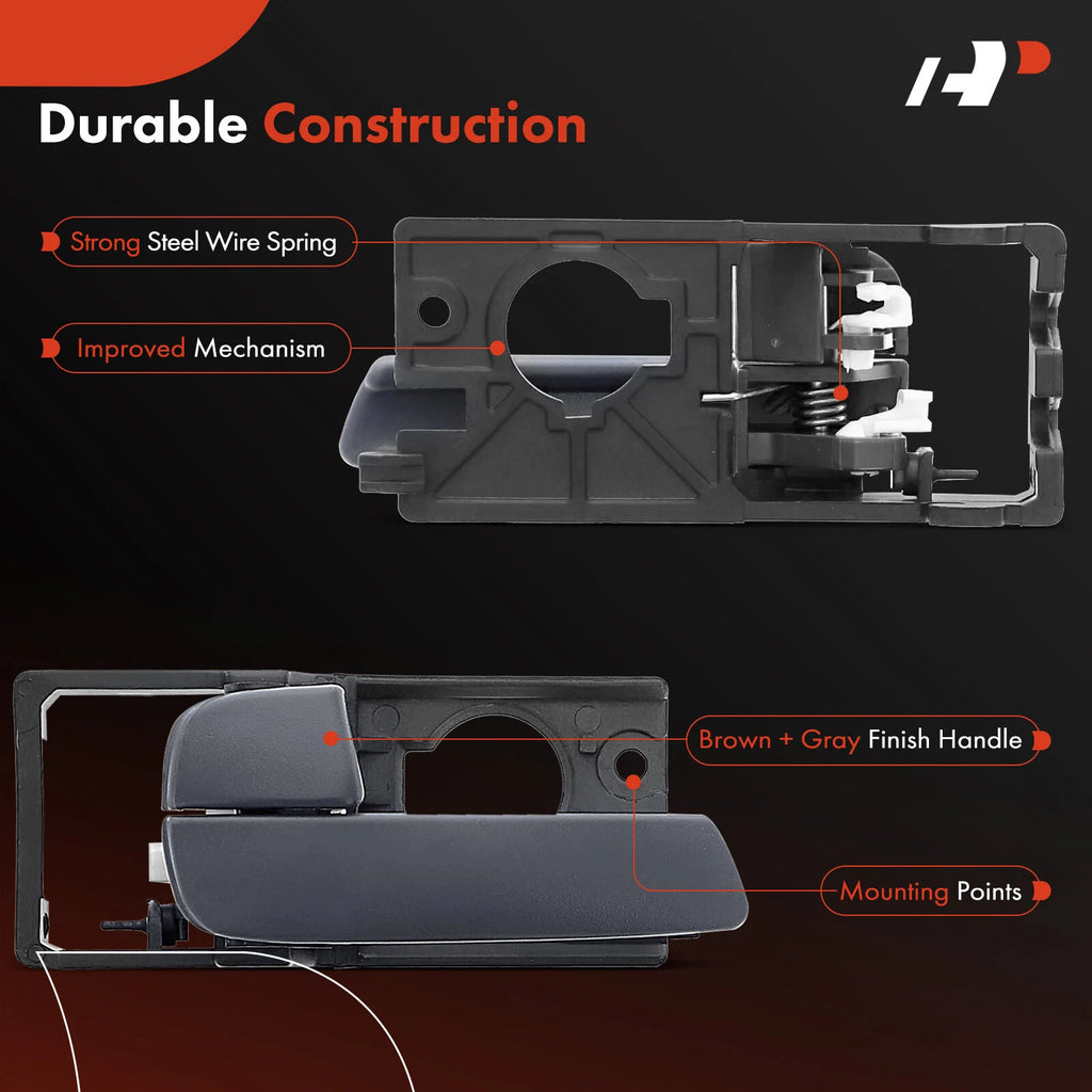 2X Front Interior Door Handle for Kia Rio (2006-2010)