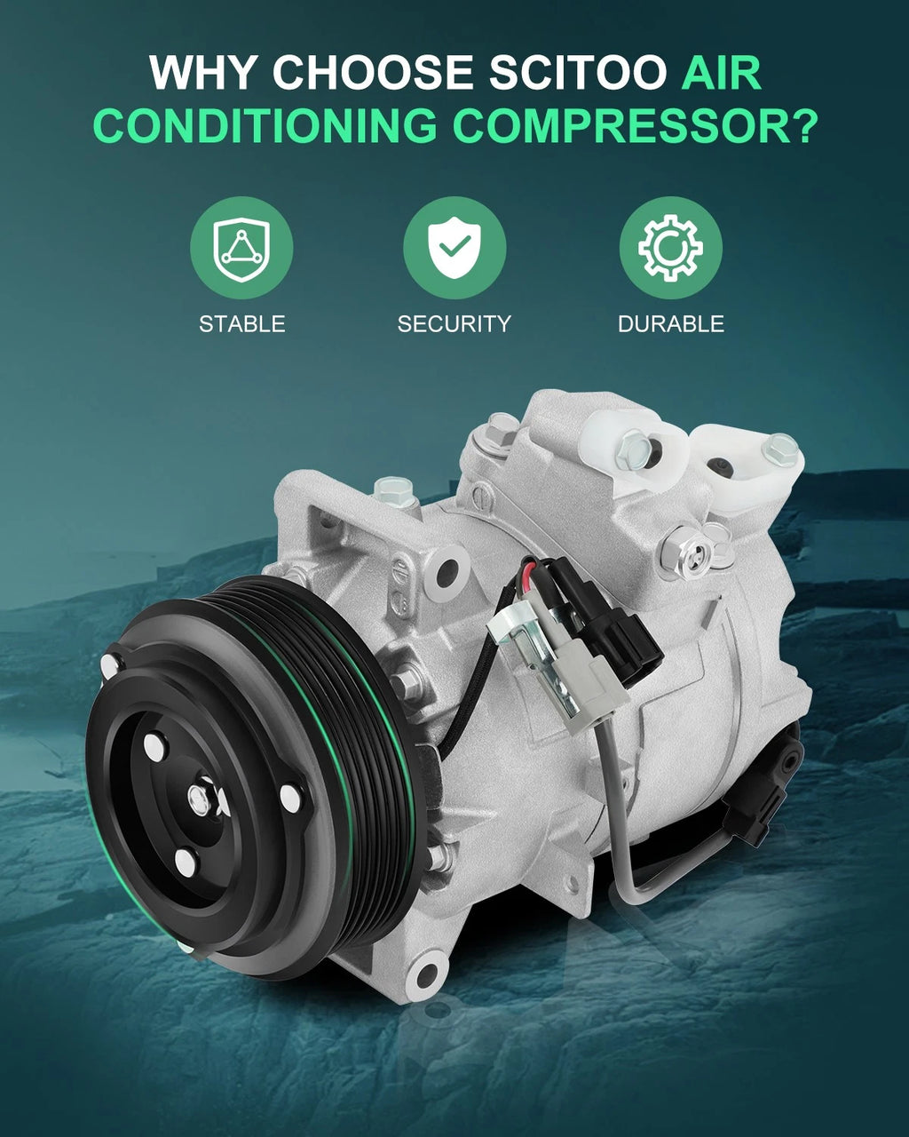 AC A/C Compressor for Infiniti G37 M37 (2008–2013) 3.7L