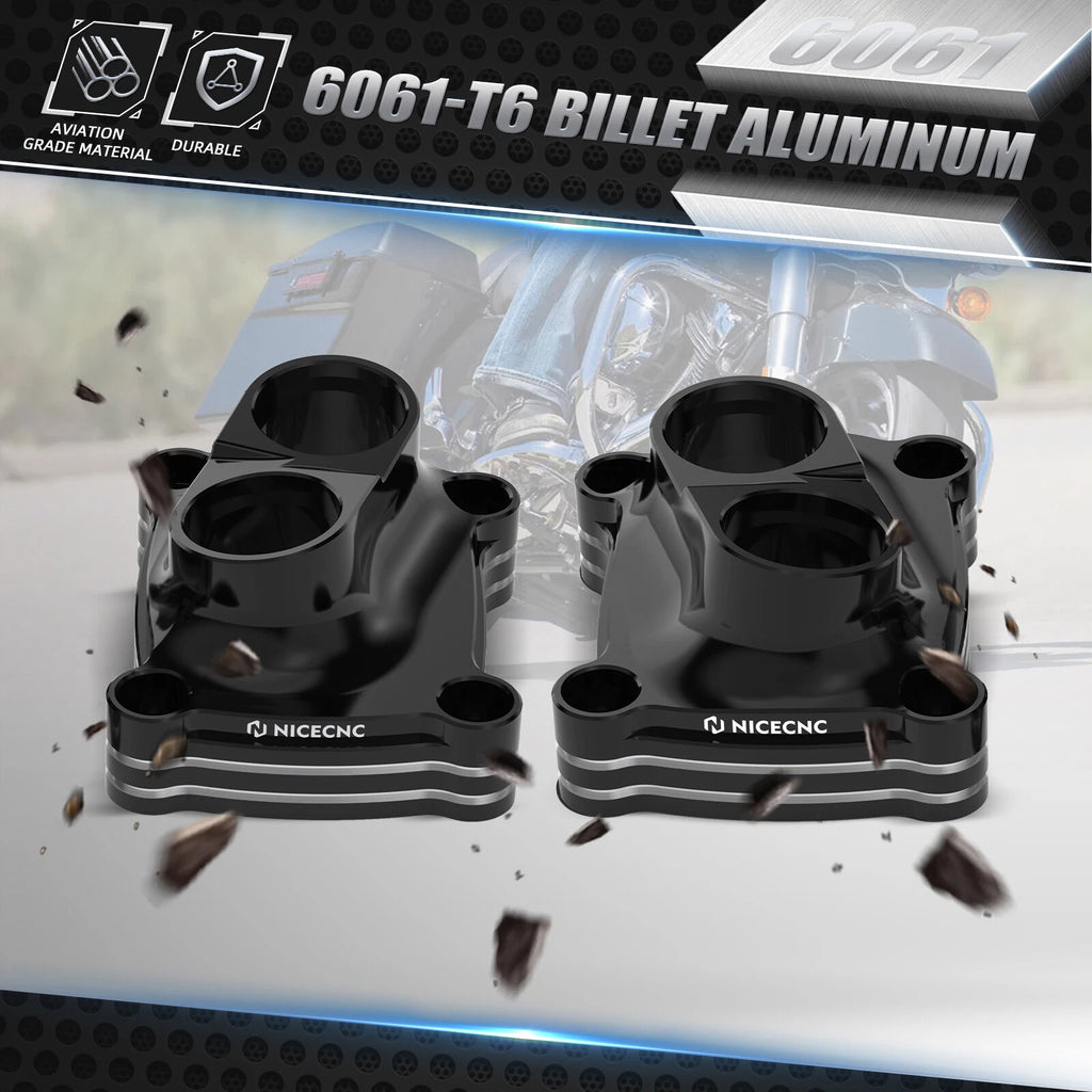 Pair Anodized Tappet Covers for Harley Street Glide FLHX FLHXS FLHXST CVO FLHXSE