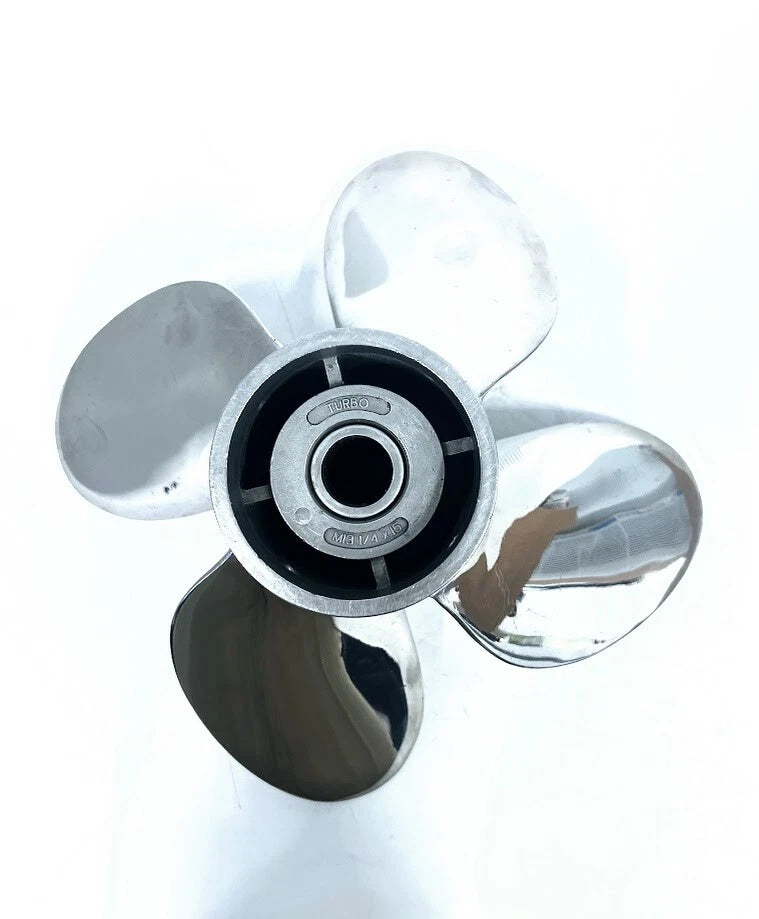 Set of 4 Stainless Steel Propellers M13 1/4 x 15 LH for Honda Marine