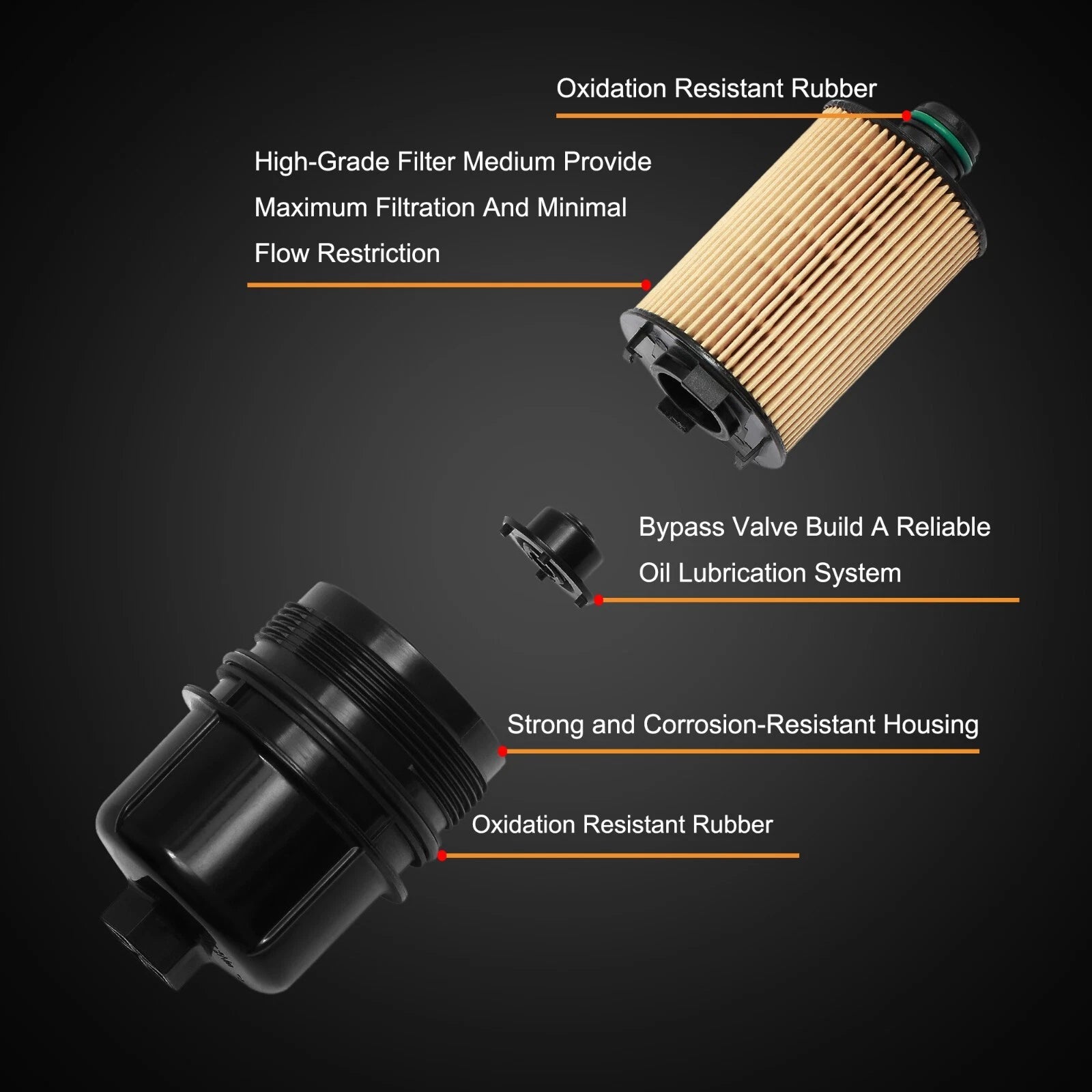 Ecodiesel Engine Oil Filter for Jeep Wrangler JL, Ram 1500 DT (2019–2023)