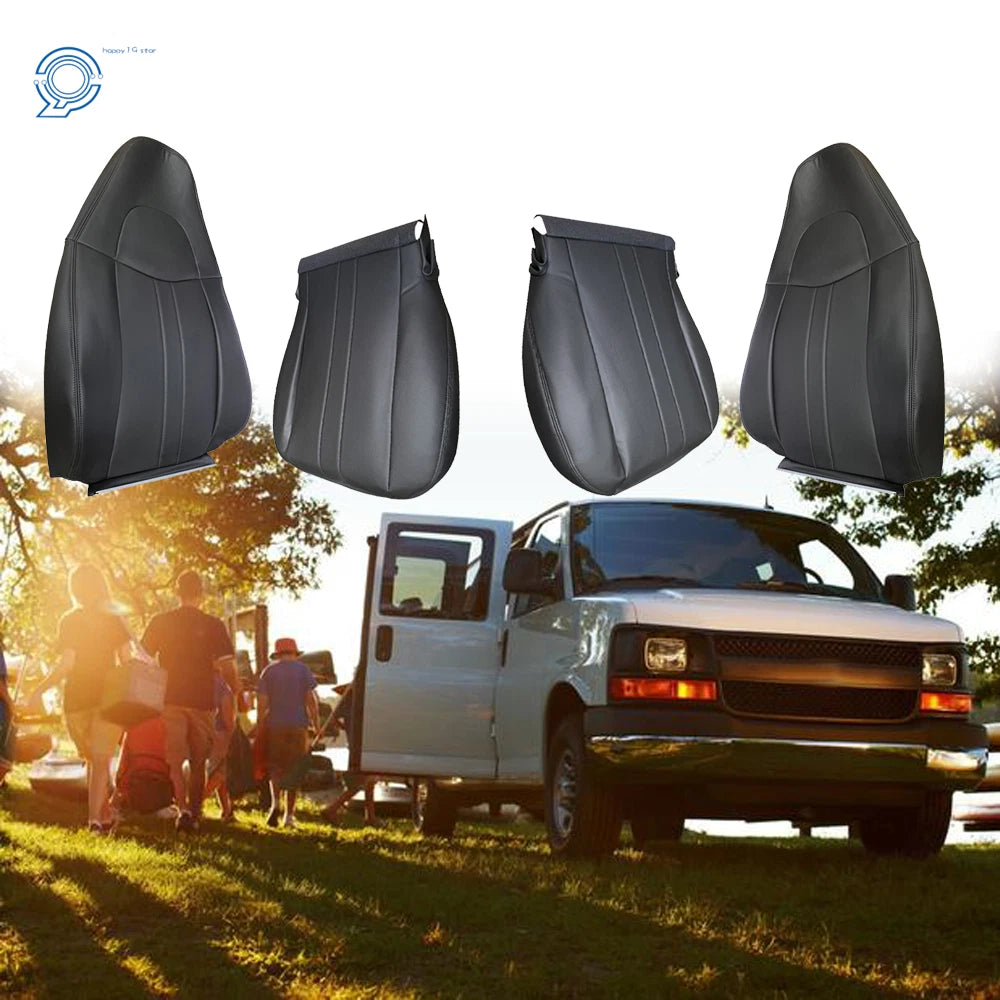 Set of 2 Seat Covers for Chevy Express 1500 2500 Van (2003–2014)