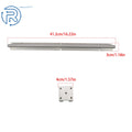 2Pcs SBR12-400mm Linear Shaft Rail with 4 SBR12UU Bearings for