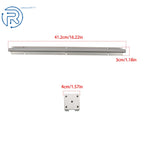 2Pcs SBR12-400mm Linear Shaft Rail with 4 SBR12UU Bearings for
