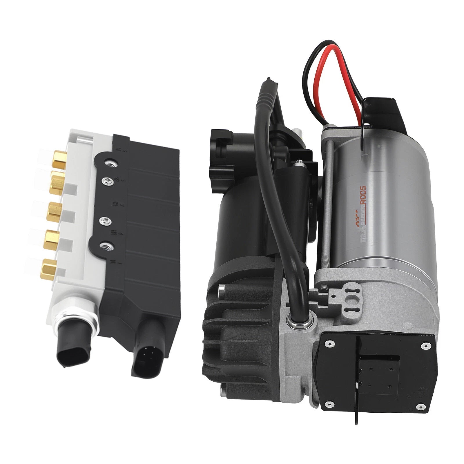 Air Suspension Compressor Pump + Relay + Valve Block for Mercedes W220 (1999–2006)