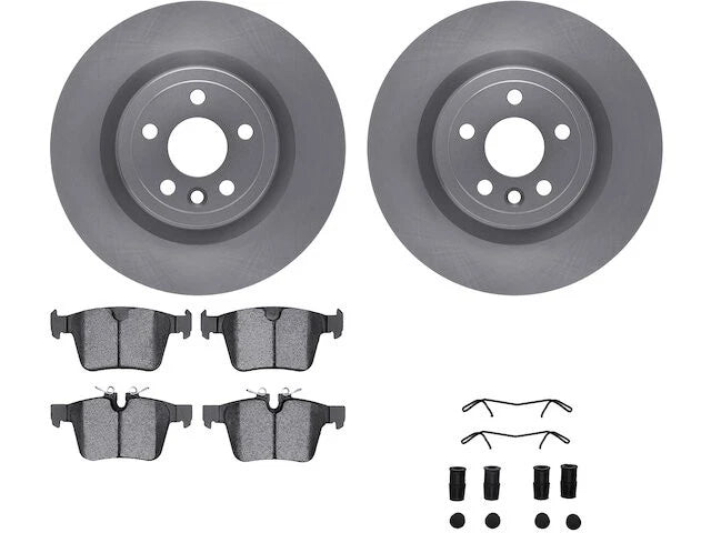 Rear Brake Pad and Rotor Kit for Jaguar F-Pace (2017–2020) FR133DC
