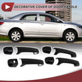 Set of 4 Car Door Handle Covers for Toyota Land Cruiser  Gloss Black ABS