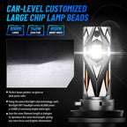H11 H8 H9 LED Headlight Kit for NOVSIGHT (6500K, 60000LM)