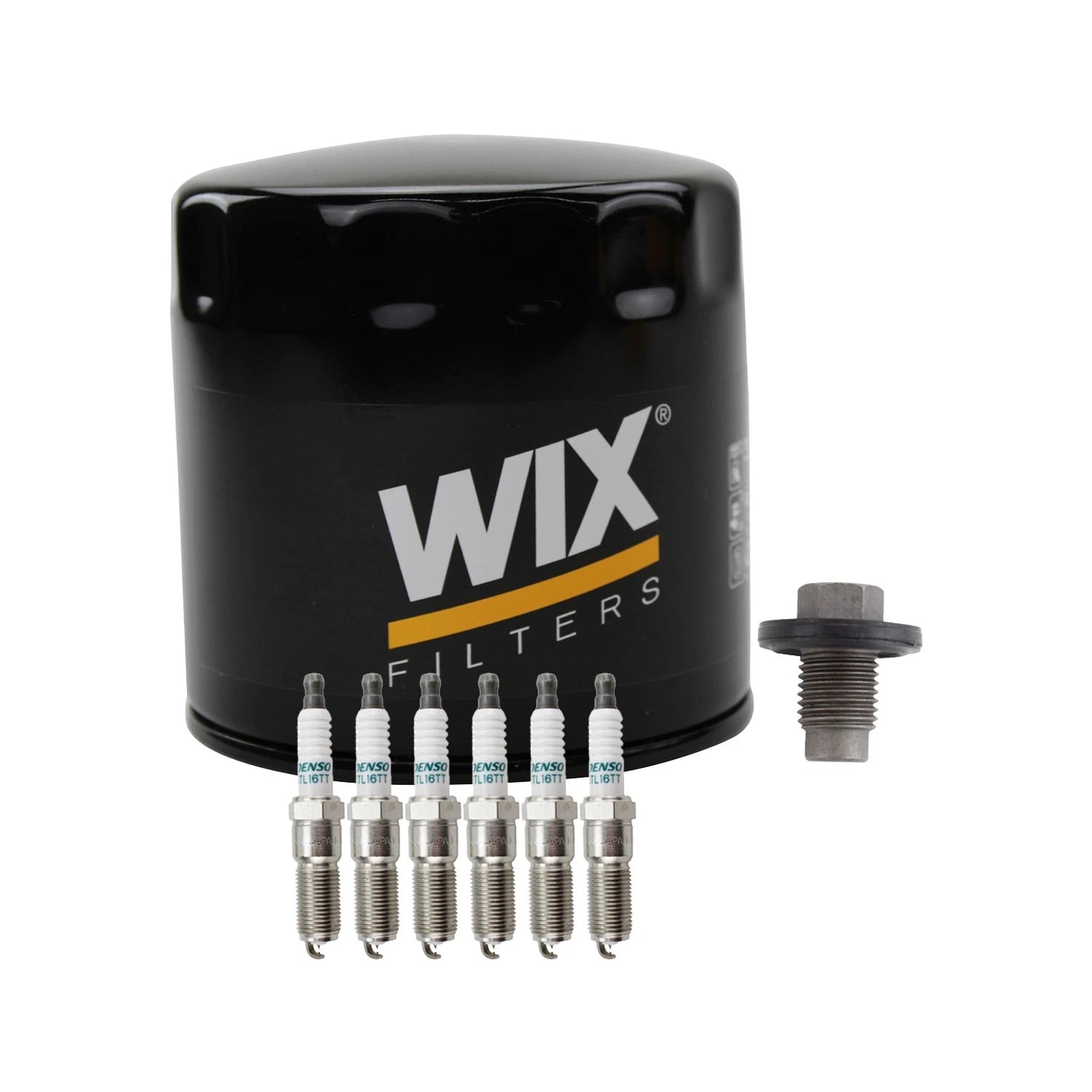 Wix Engine Oil Filter & Denso 6 Iridium TT Spark Plug Kit for Charger Sebring (2007–2010)