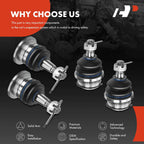 Front Lower and Upper Side Ball Joints for Toyota Tacoma (2005-2018)