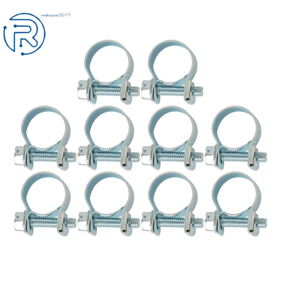 10Pcs 5/16" Fuel Injection Gas Line Hose Clamps for