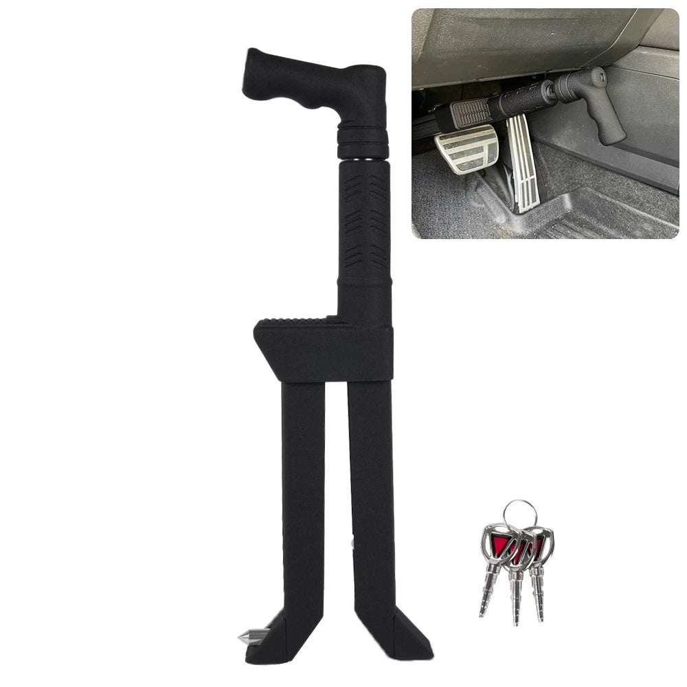 Brake Pedal Lock for Multi-Function Anti-Theft Security