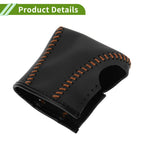 Gear Shift Knob Cover for Lexus ES300h (2018–2023) Black Brown Faux Leather