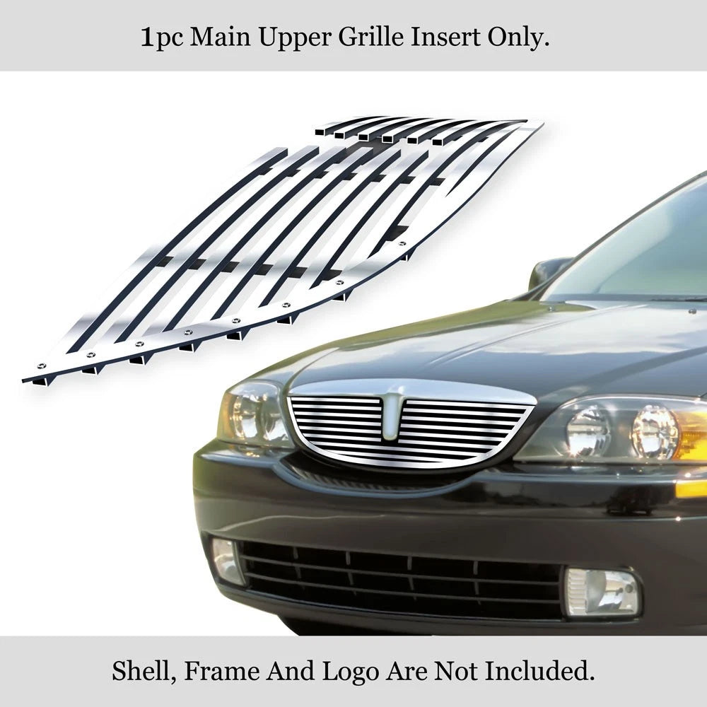 Stainless Steel Chrome Billet Grille Insert for Lincoln LS (2000-2002)