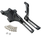 Rear Passenger Foot Pegs Mount Brackets for Harley Sportster Iron 883 (2014–2022)