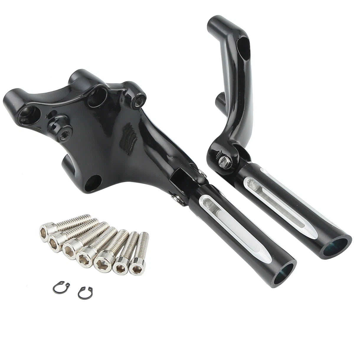 Rear Passenger Foot Pegs Mount Brackets for Harley Sportster Iron 883 (2014–2022)