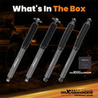 Set of 4 Shock Absorbers for Jeep Wrangler JK (2007–2018) 3-4.5" Lift