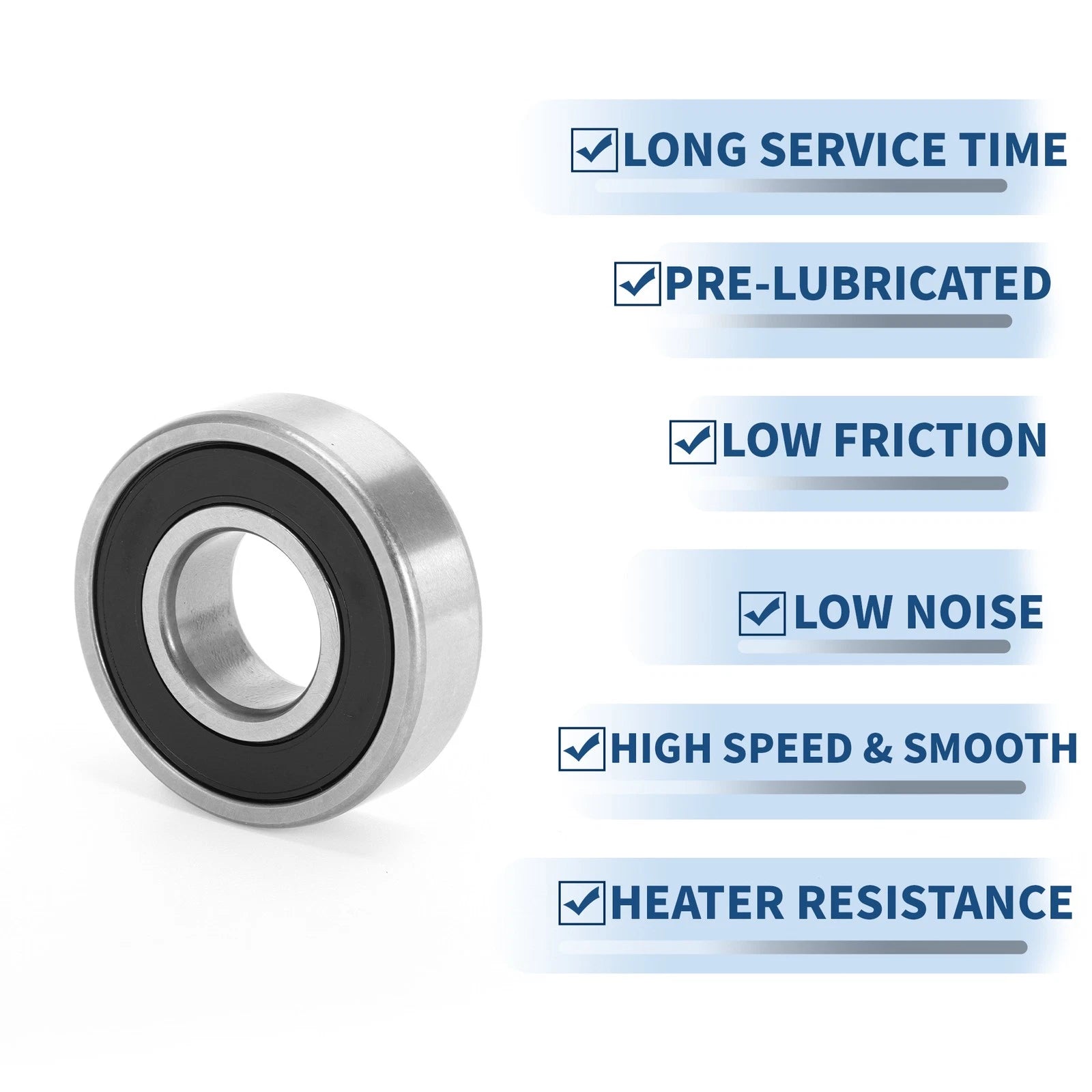 6204DDU Deep Groove Ball Bearing for Scooter Skateboard (20x47x14mm)