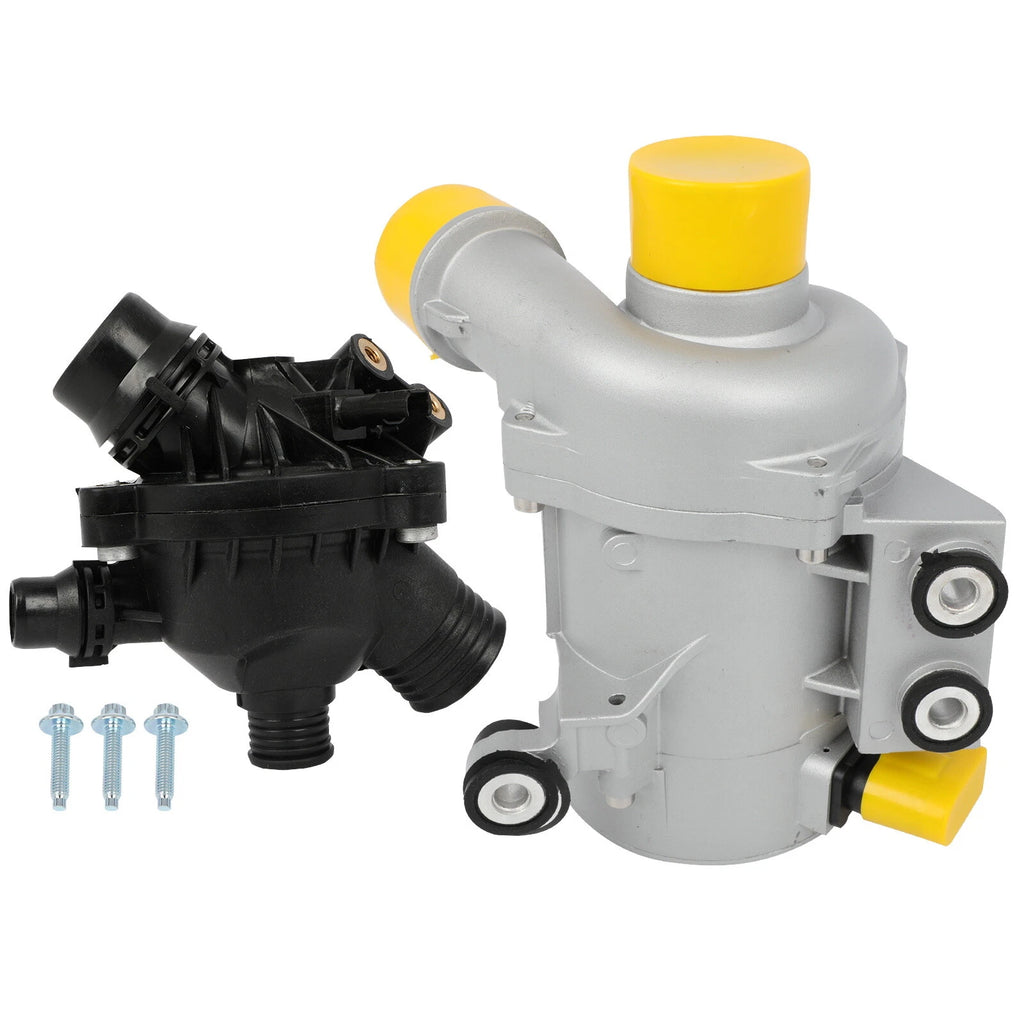 Water Pump with Thermostat Bolt for BMW 128i 325i 328i 528i 530i X3 (2008–2013)