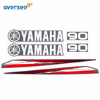 Sticker Kit for Yamaha 2T 90HP Outboard (Anti-UV, Not Fade)