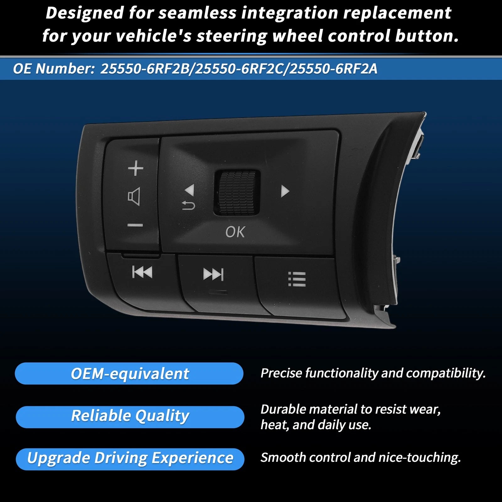 Cruise Control Rocker Switch Button for Nissan Rogue Pathfinder (2008–2019)