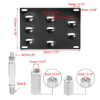 Tow Hook License Plate Mount Bracket Set for Ford 