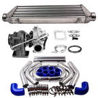 T3 T04E V-Band Turbo Kit with 27x7x2.5 Intercooler & 2.5" Turbo Pipe