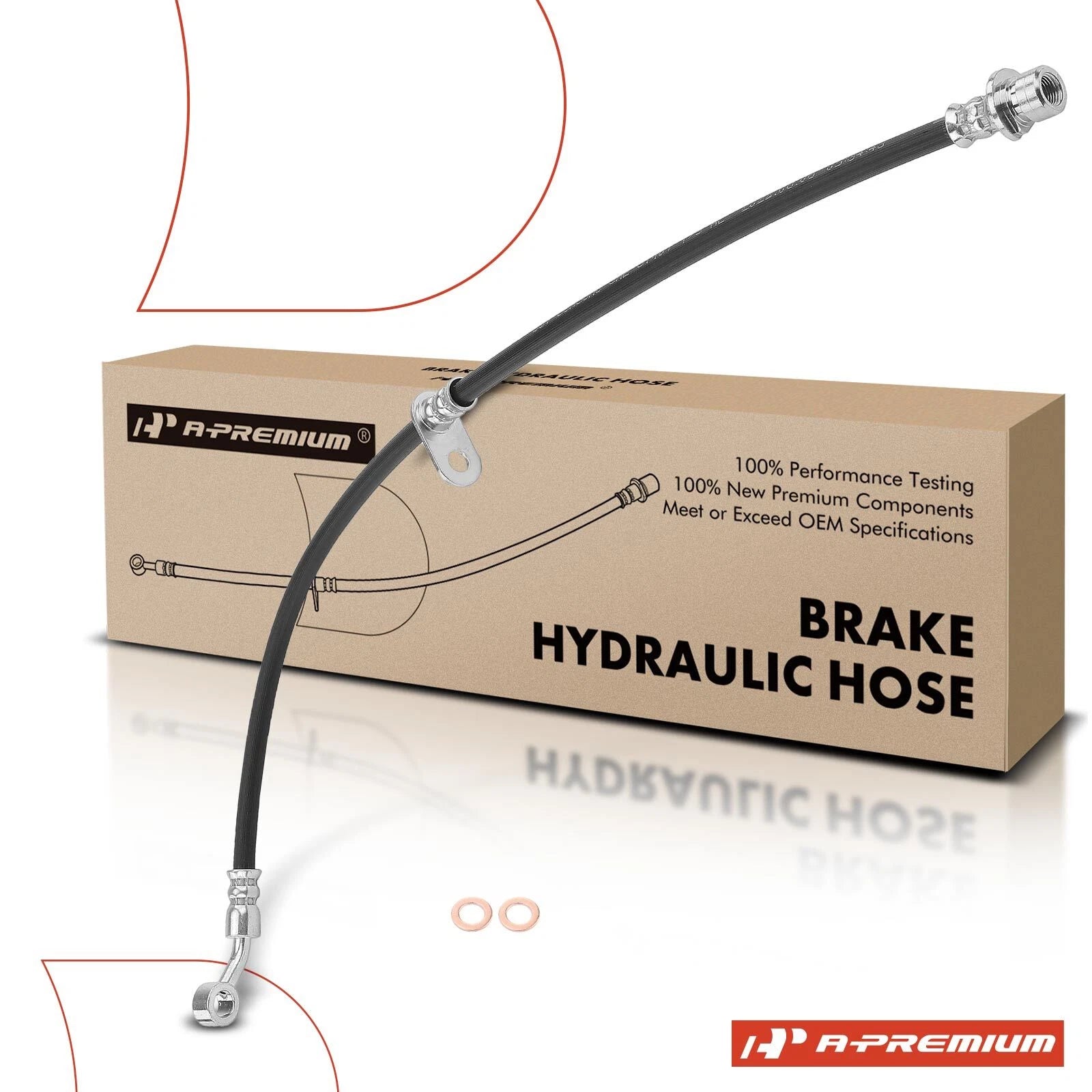 Front Left Brake Hydraulic Hose with Bracket for Honda Civic (2006–2011)
