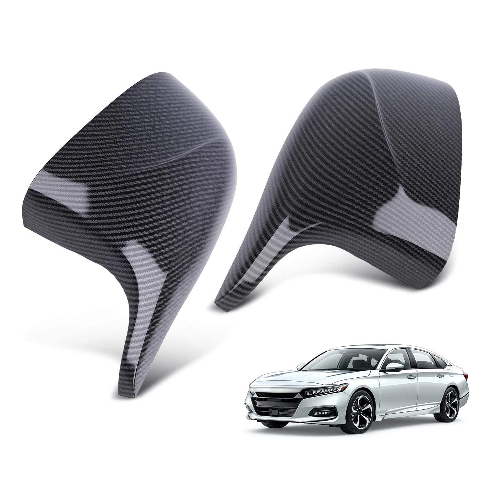 Set of 2 Side Mirror Cover Caps for BMW X3 X4 X5 X6 X7 (2018–2023)