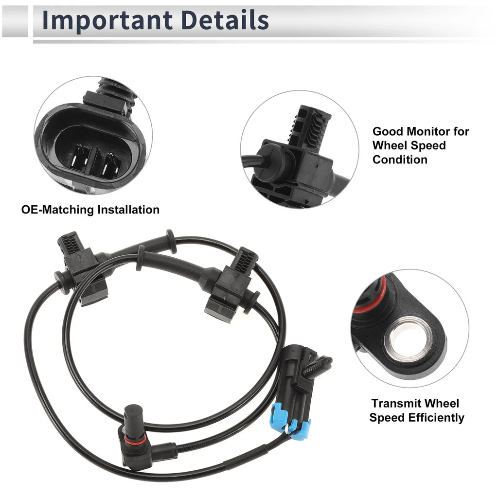 ABS Wheel Speed Sensor for Chevrolet Silverado 1500 (2007–2013) Rear Left/Right