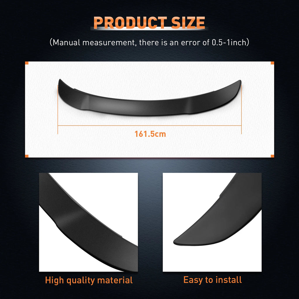 Matte Black Wing Spoiler for Dodge Charger Sedan (2011-2021)
