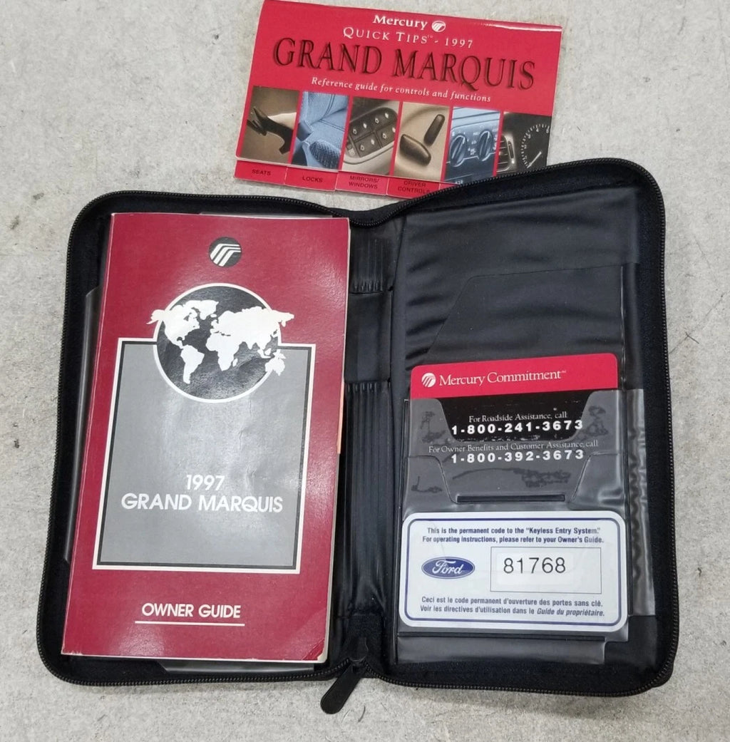 Owners Manual Kit with Case for Mercury Grand Marquis (1997)