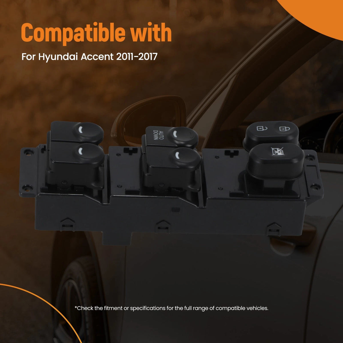 Power Window Control Switch for Hyundai Accent (2011–2017)