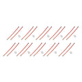 10 Pairs of 36" Orange Blade Markers for Arctic Curtis (Fits Models)
