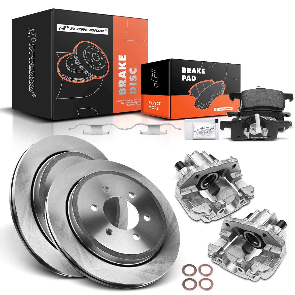 Brake Rotor & Pad & Caliper Set for Ford Expedition Lincoln Navigator