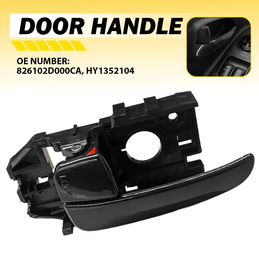 Rear Left Interior Door Handle Black for Hyundai Elantra Hatchback (2001–2006)