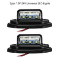 2X LED License Plate Lights for Car Truck (Universal Fit)