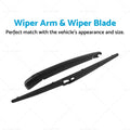 Set of 2 Rear Door Wiper Arm Blades for Hyundai iLoad/iMax (2007–2020)