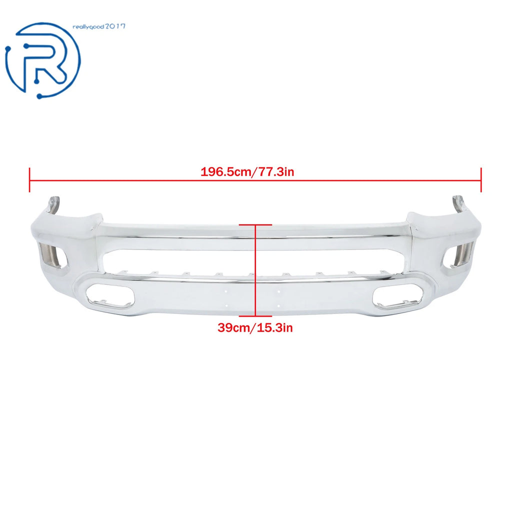 Chrome Front Bumper Face Bar for RAM 1500 (2019-2024)