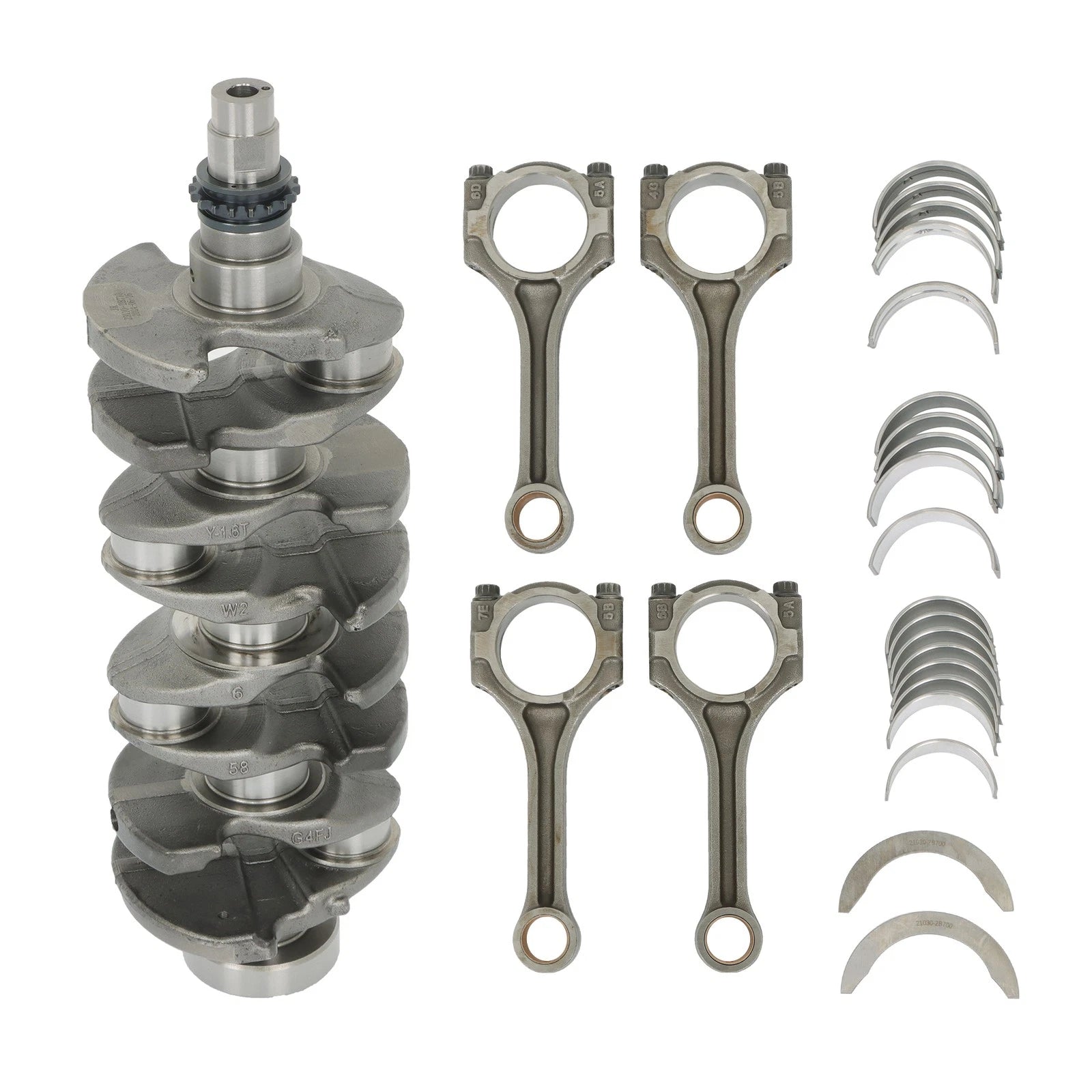 Turbo Engine Crankshaft & Rod Bearing Set for Hyundai Kona (2018–2021)