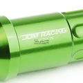 20 PCS Open End M12x1.25 50mm Tall Green Aluminum Lug Nuts + Lock Key