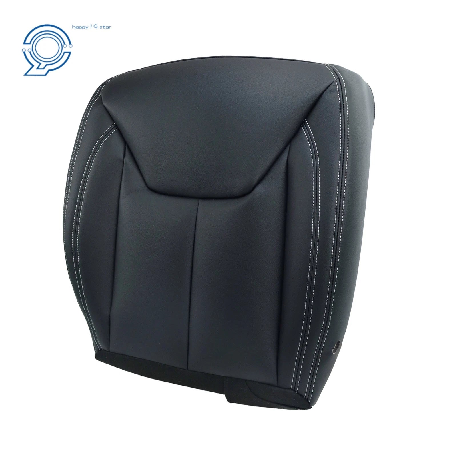 Front Right Bottom Seat Cover for Jeep Wrangler (2013-2017) Black Leather